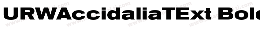 URWAccidaliaTExt Bold字体转换
